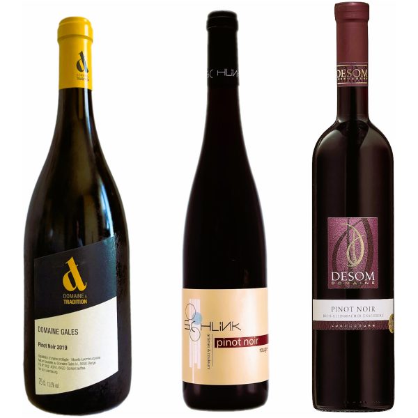 Assortment of pinot noir from the Luxembourg Moselle